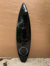 Load image into Gallery viewer, Black Chanel Inspired Surfboard Art