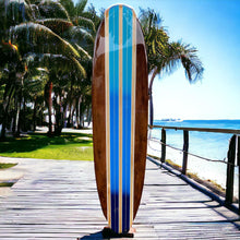 Load image into Gallery viewer, Tiki Soul Surf board decor for a surf decor. Surfboard Decor for Wall decoration. Decorative Wall Surfboard Art