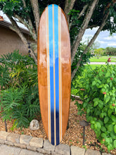 Load image into Gallery viewer, Blue Barrel Surfboard Wall Art
