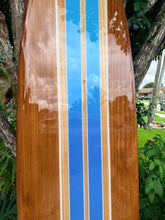 Load image into Gallery viewer, Blue Barrel Surfboard Wall Art