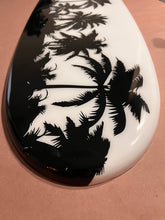 Load image into Gallery viewer, The Palm Tree Themed Surfboard decor for a surf decor. Surfboard Decor for Wall decoration. Decorative Wall Surfboard Art