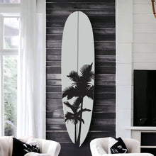 Load image into Gallery viewer, Surf board decor for a surf decor. Surfboard Decor for Walls. Decorative Wall Surfboard Art