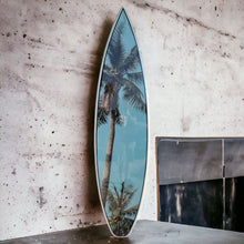 Load image into Gallery viewer, Under the Palms - Photo Series Surfboard - Tiki Soul Decorative Surfboard Decor