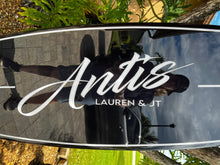 Load image into Gallery viewer, surfboard for beach wedding guest book sign