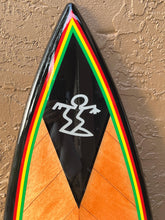 Load image into Gallery viewer, rasta surfboard art for walls