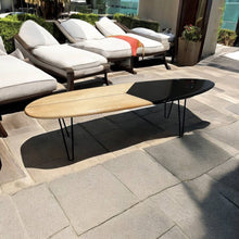 Load image into Gallery viewer, Split Deck Surfboard Coffee Table Coastal Furniture - Tiki Soul Decorative Surfboard Decor