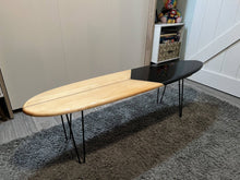 Load image into Gallery viewer, handcrafted surf board coffee table