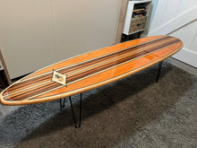 Load image into Gallery viewer, solid wood surfboard shaped coffee table