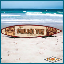 Load image into Gallery viewer, Tiki Bar Surfboard Sign - Tiki Soul Decorative Surfboard Decor