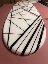 Load image into Gallery viewer, Panama Beach Black & White Frankenstein Surfboard Art