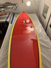 Load image into Gallery viewer, red retro surfboard art