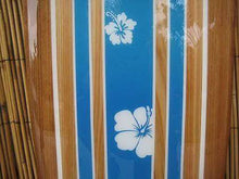 Load image into Gallery viewer, Ocean Blue Hibiscus Surfboard
