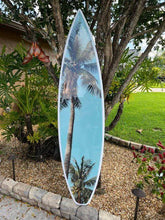 Load image into Gallery viewer, Under the Palms - Photo Series Surfboard - Tiki Soul Coastal Surfboard Decor