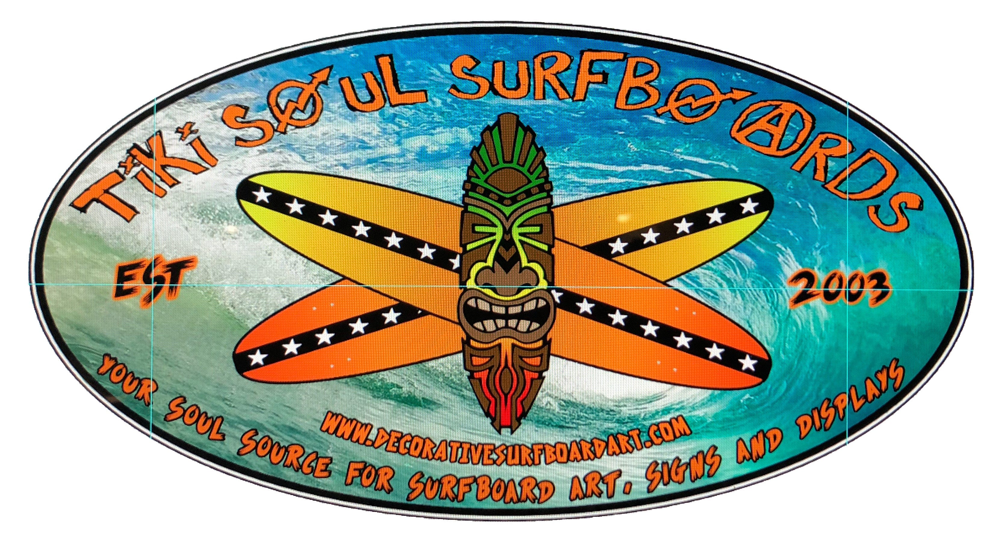 Decorative Surfboard Decor Modern Coastal Surf Board Wall Art