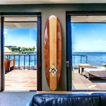 Load image into Gallery viewer, Diamond Honu Beach House Wall Art Surfboard
