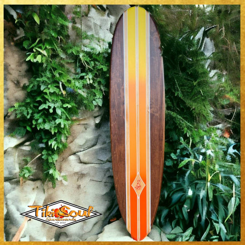 Easter Island on Fire - Tiki Soul Decorative Surfboard Decor