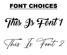 Load image into Gallery viewer, font choices for this custom surfboard sign

