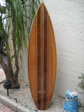 Load image into Gallery viewer, wood surfboard furniture decor
