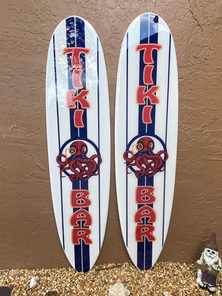 Custom Tiki Bar Surfboard Signs Company Branded Surfboard Signs