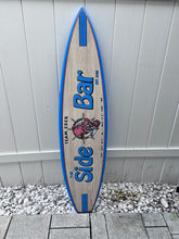 Load image into Gallery viewer, Custom patio coordinate surfboard sign
