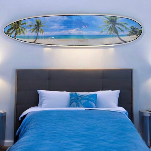 Paradise Palms - Tiki Soul Decorative Surfboard Decor