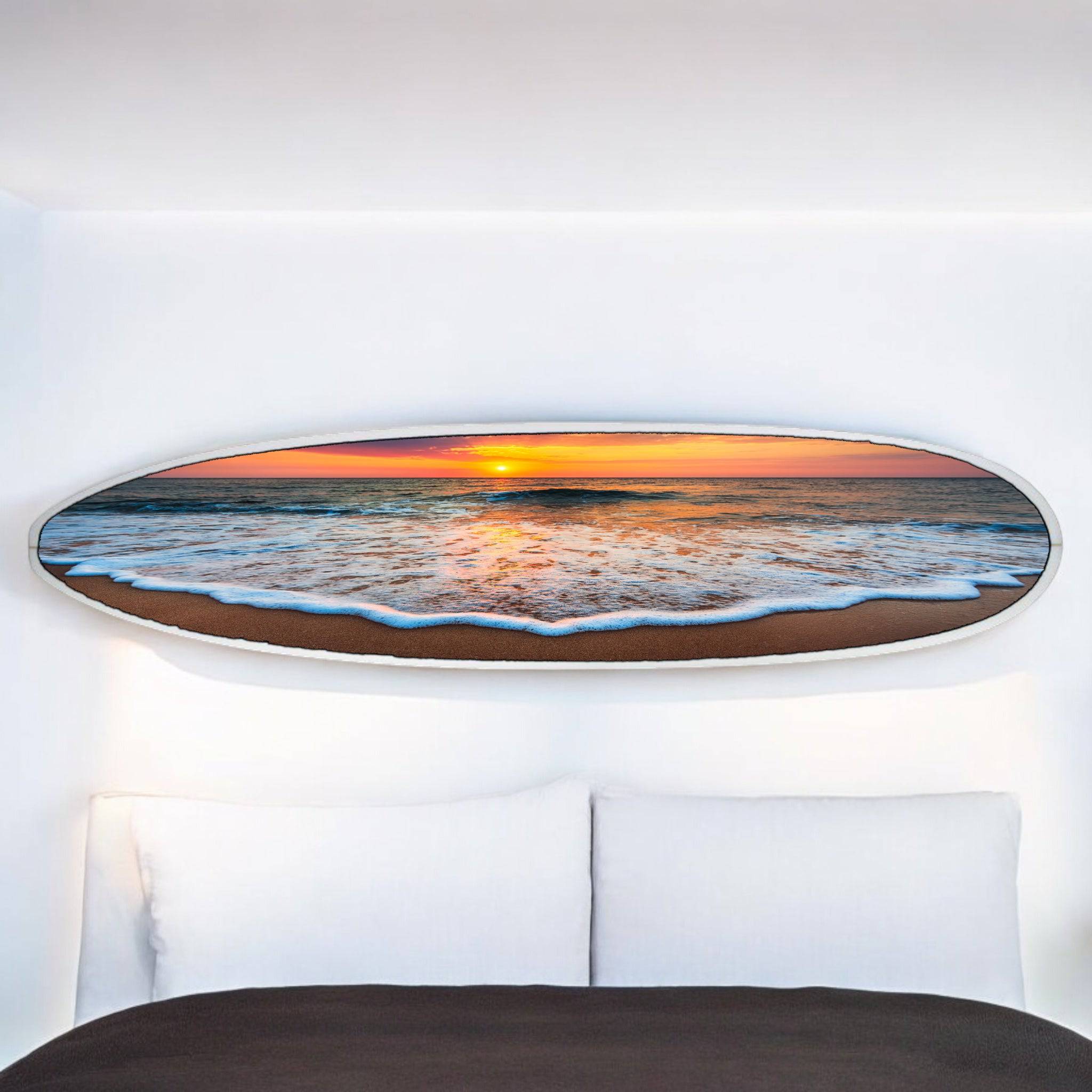 Coastal Wall Art Beach House Surfboard Decor by Tiki Soul