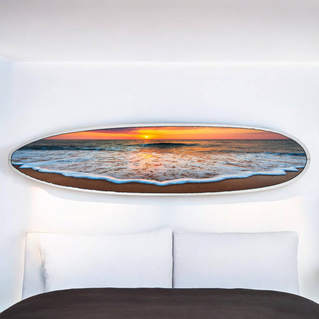 Laguna Sunset - Tiki Soul Decorative Surfboard Decor
