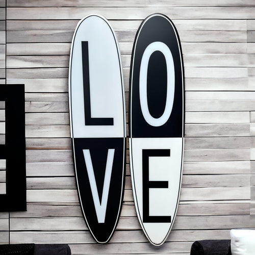 Love Divided - Tiki Soul Decorative Surfboard Decor