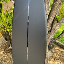 Load image into Gallery viewer, coastal art black decorative surfboard
