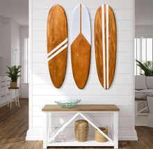 Load image into Gallery viewer, Tiki Soul Surf board decor for a surf decor. Surfboard Decor for Walls. Decorative Wall Surfboard Art
