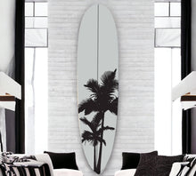 Load image into Gallery viewer, Shadow Palms - Tiki Soul Decorative Surfboard Decor
