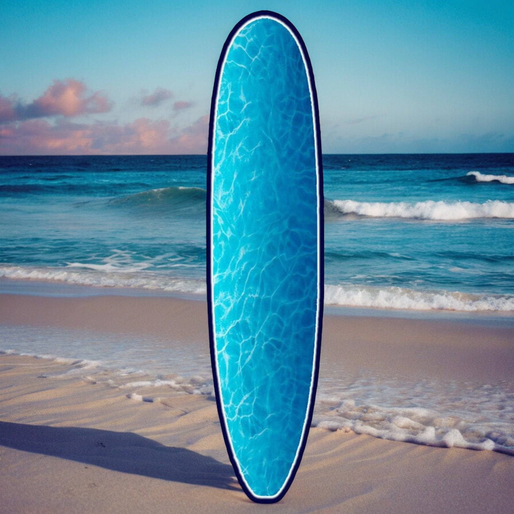 Landscape Pattern Acrylic Surfboard Wall Art