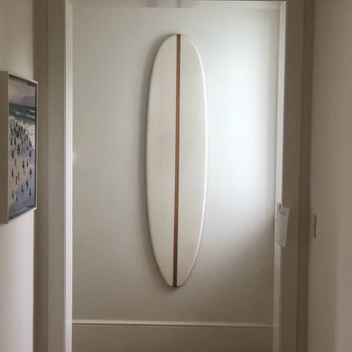 Tiki Soul Surf board decor for a surf decor. surfboard art for coastal wall decor