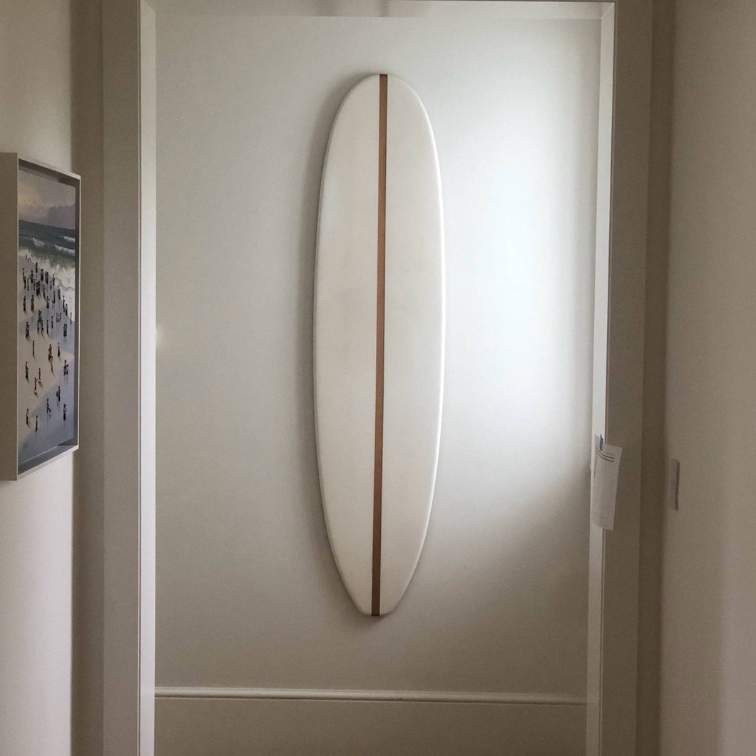 Tiki Soul Surf board decor for a surf decor. surfboard art for coastal wall decor