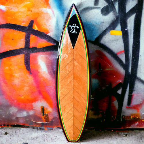 Solid wood decorative surfboard art