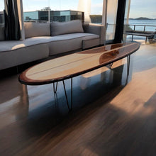 Load image into Gallery viewer, surfboard shaped coffee for a coastal decor

