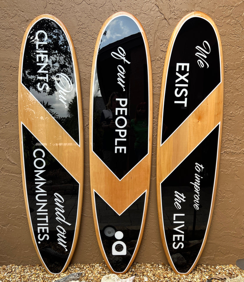 Custom Surfboard Sign for business or branding