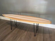 Load image into Gallery viewer, surfboard shaped coffee table furniture
