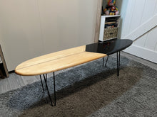 Load image into Gallery viewer, handcrafted surf board coffee table
