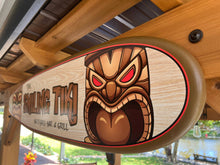 Load image into Gallery viewer, Tiki Bar Surfboard Sign - Tiki Soul Decorative Surfboard Decor
