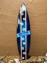 Load image into Gallery viewer, Coastal Aloha Decorative Surfboard art for walls
