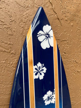 Load image into Gallery viewer, Coastal Aloha Decorative Surfboard for wall art flower surfboard
