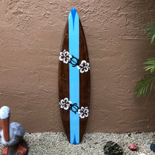Load image into Gallery viewer, Ocean Blue Honu Lei Surfboard 
