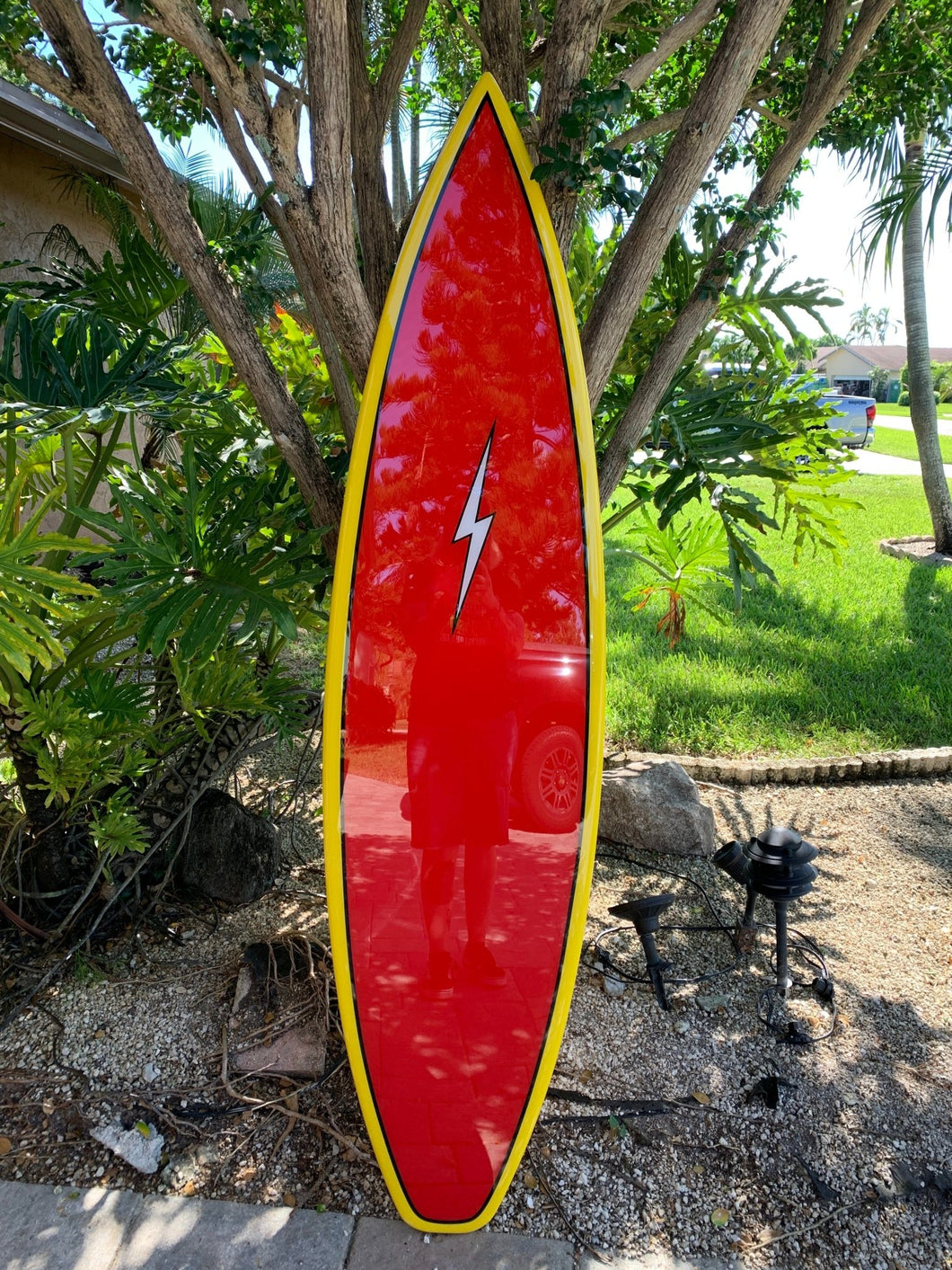Red Decorative Surfboard
