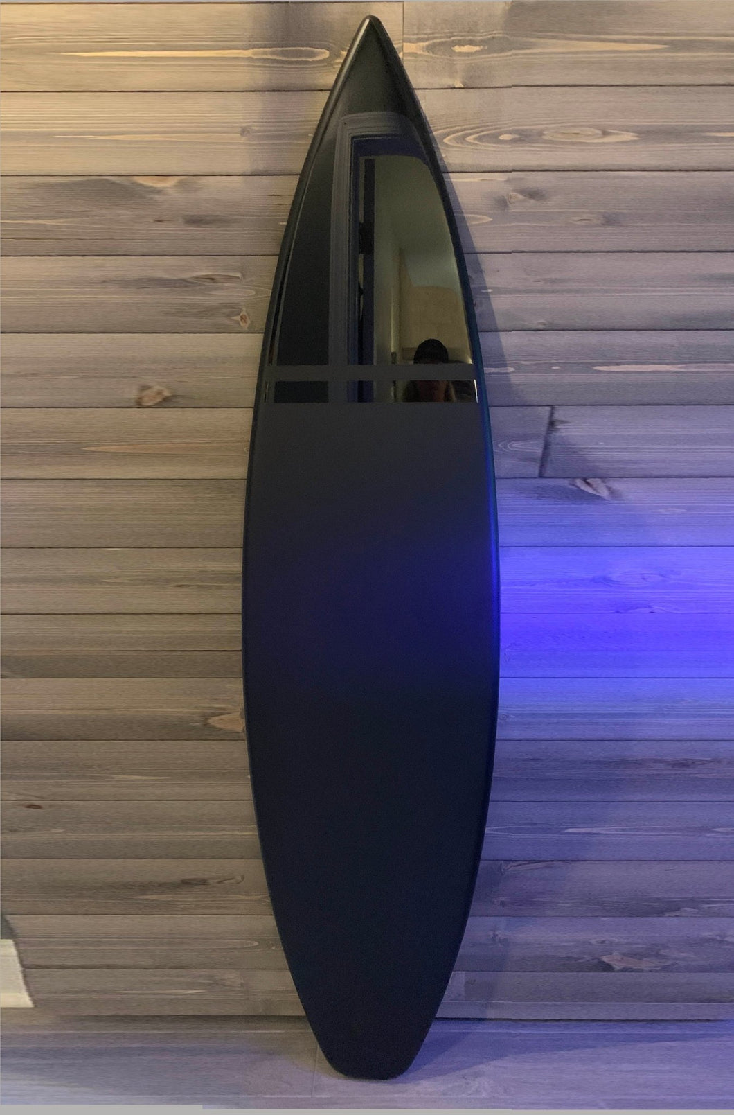 Black Decorative Wood Surfboard 