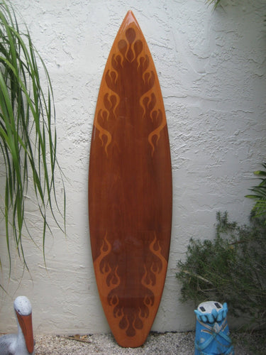 Flames Classic Decorative Surfboard Wall Art