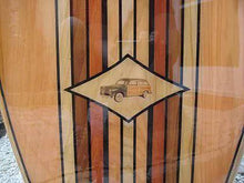 Load image into Gallery viewer, Vintage wood surfer wall decor
