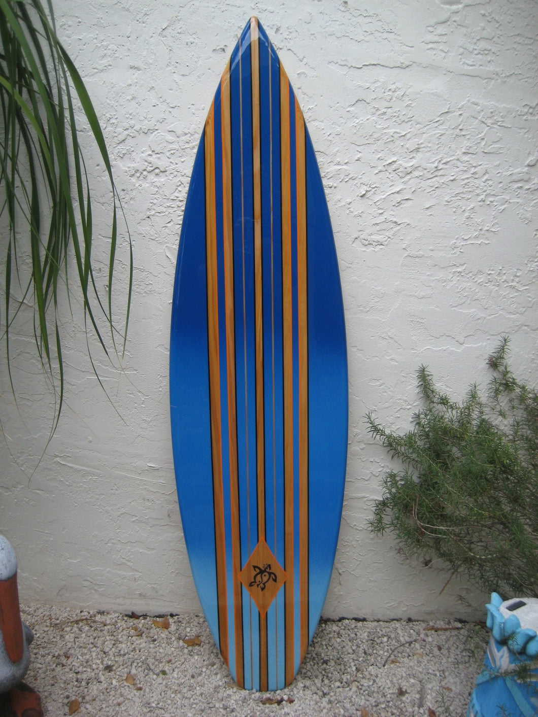 Blue Decorative Wall Surfboards
