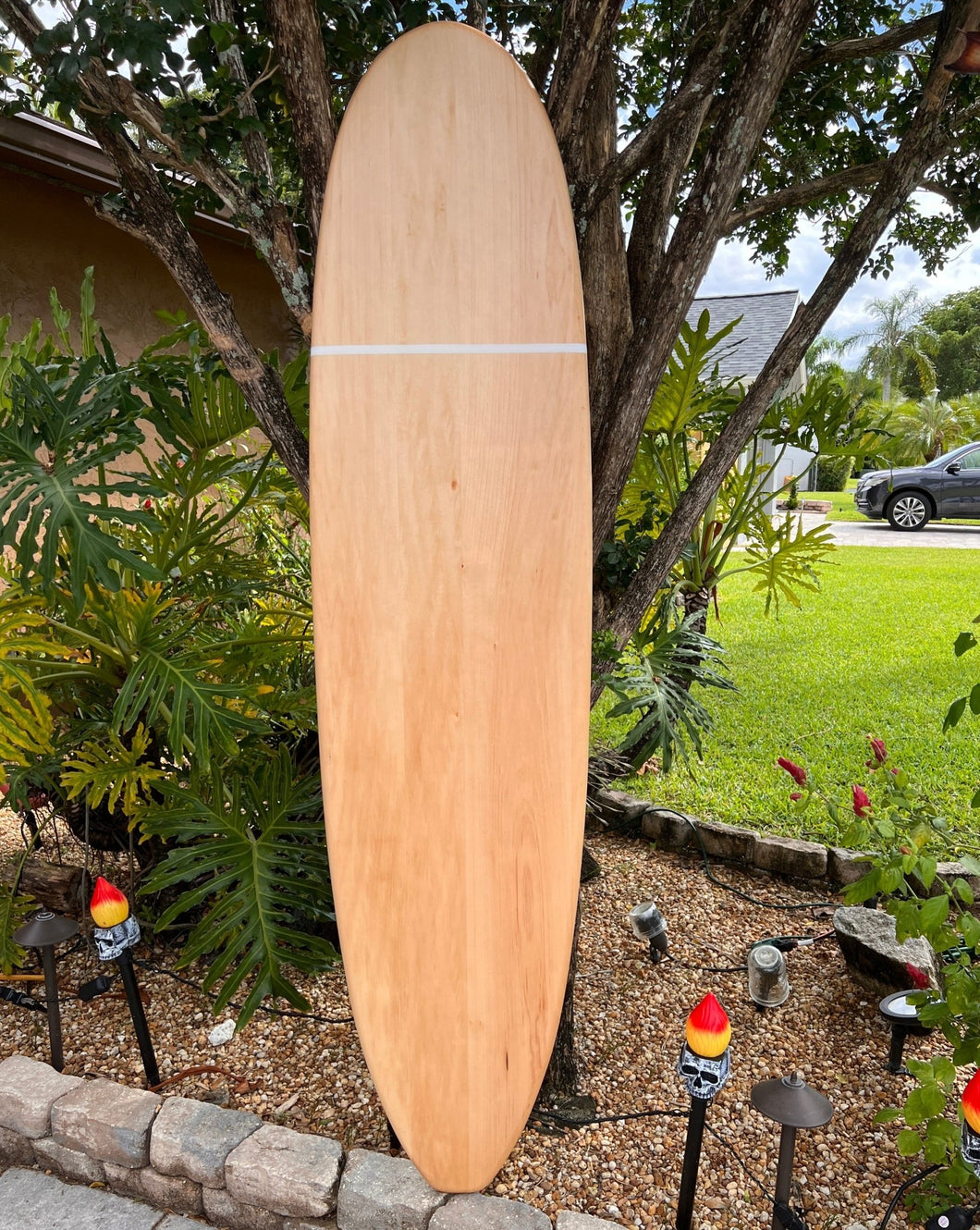 Natural Wood Surfboard