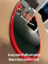 Load image into Gallery viewer, Nautical Wind Surfboard Coffee Table - Tiki Soul Coastal Surfboard Decor

